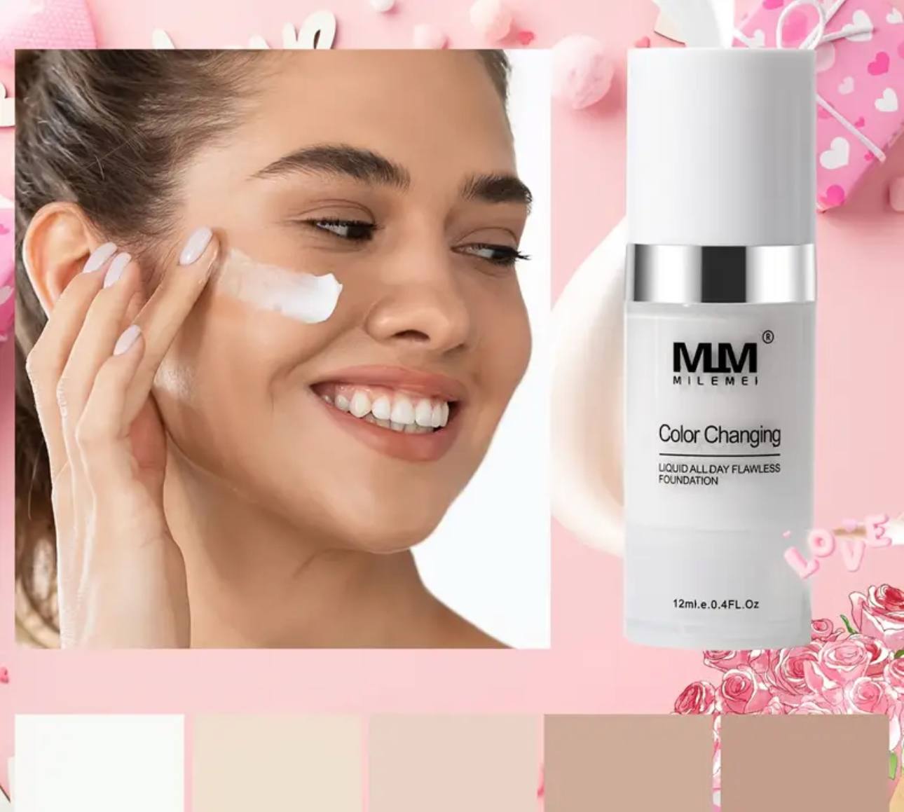 TIK TOK VIRAL COLOUR CHANGING FOUNDATION