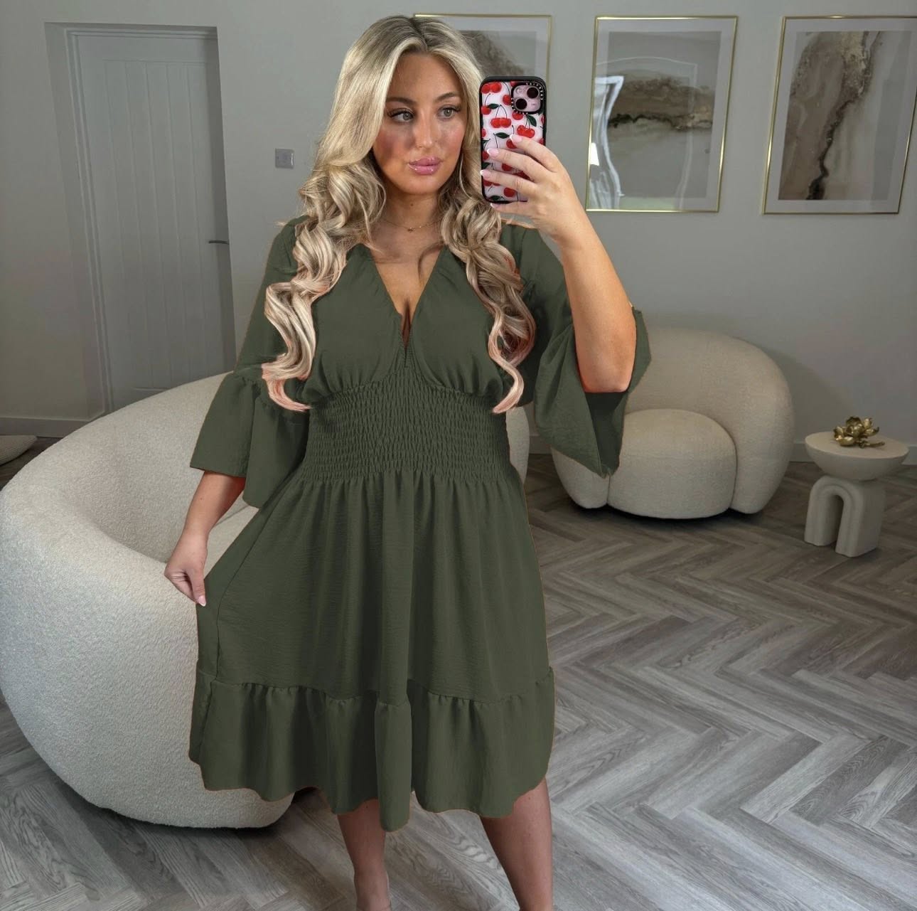 LADIES RUFFLE SUMMER DRESS