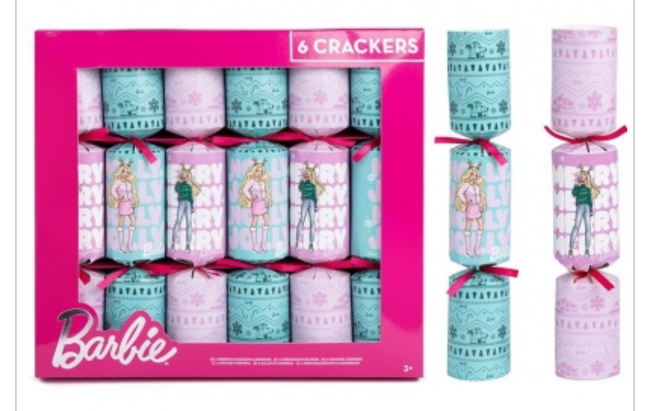 BARBIE 6 PACK CRACKERS