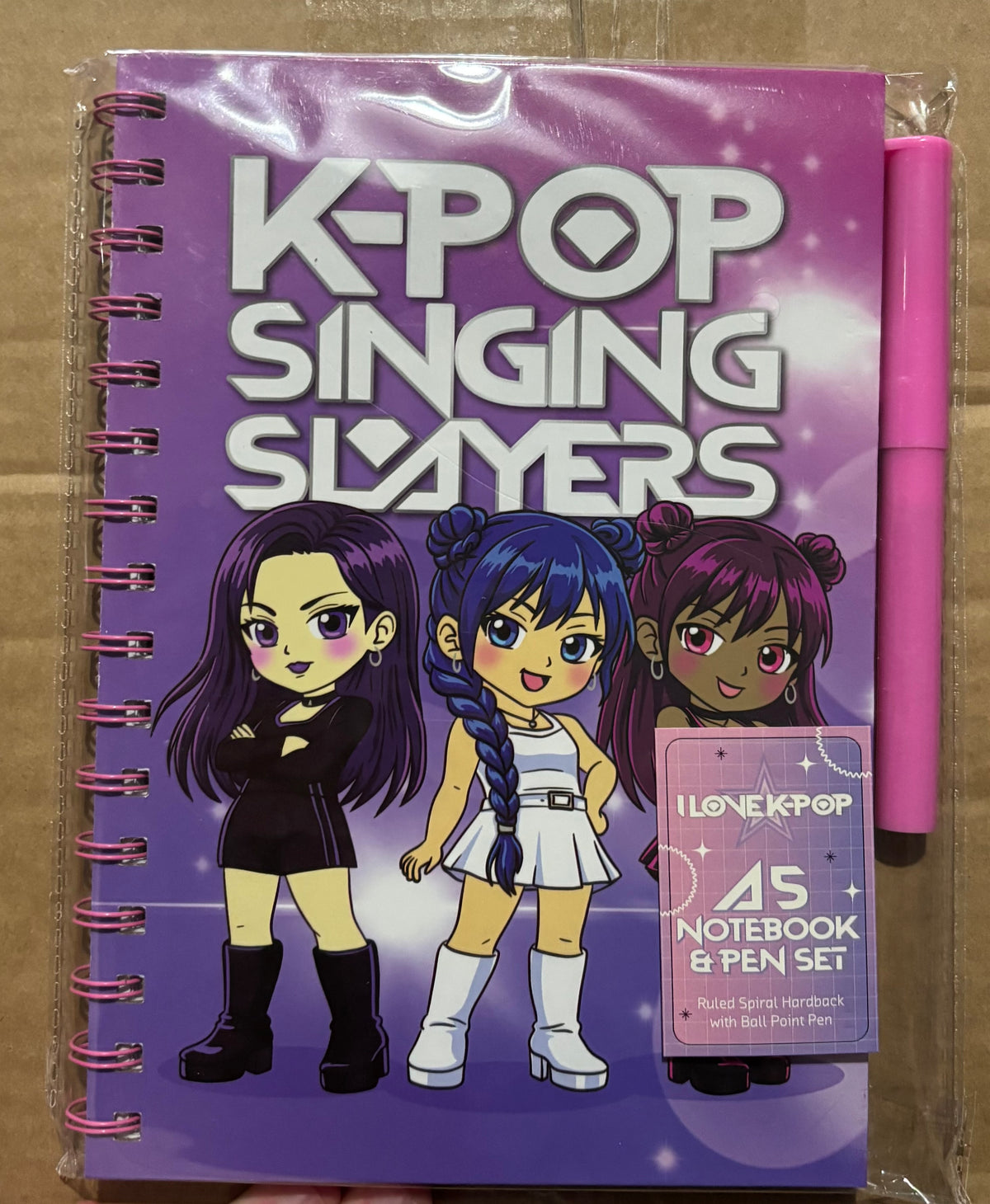 KPOP HARDBACK NOTEBOOK AND PEN SET
