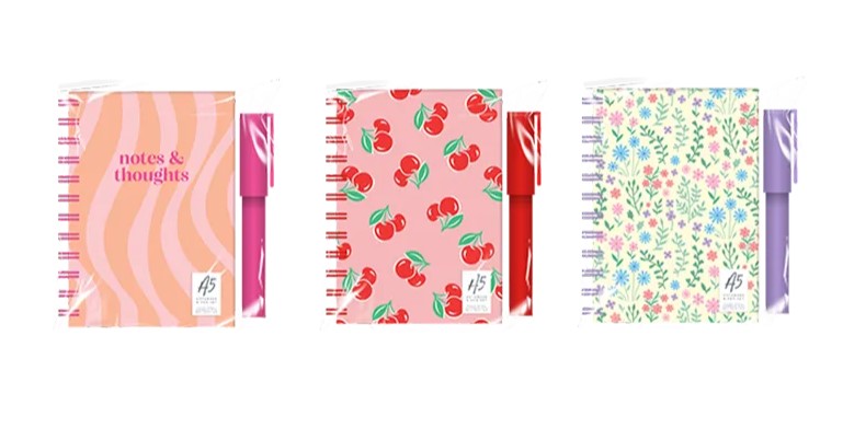 A5 SPIRAL NOTEBOOK AND PEN SET