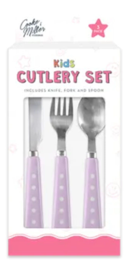 PINK KIDS CUTLERY SET