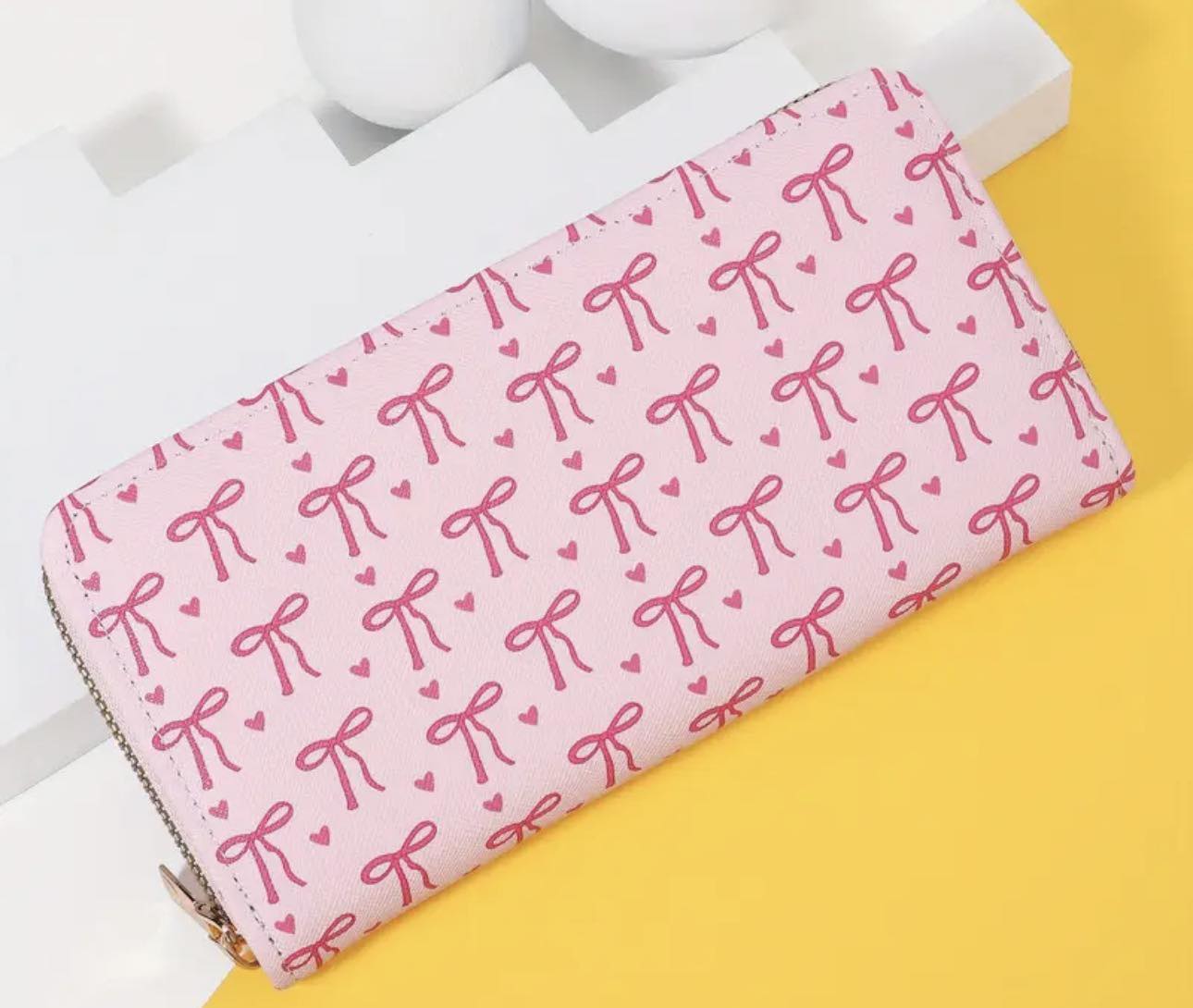 LARGE BOW PURSE -PINK