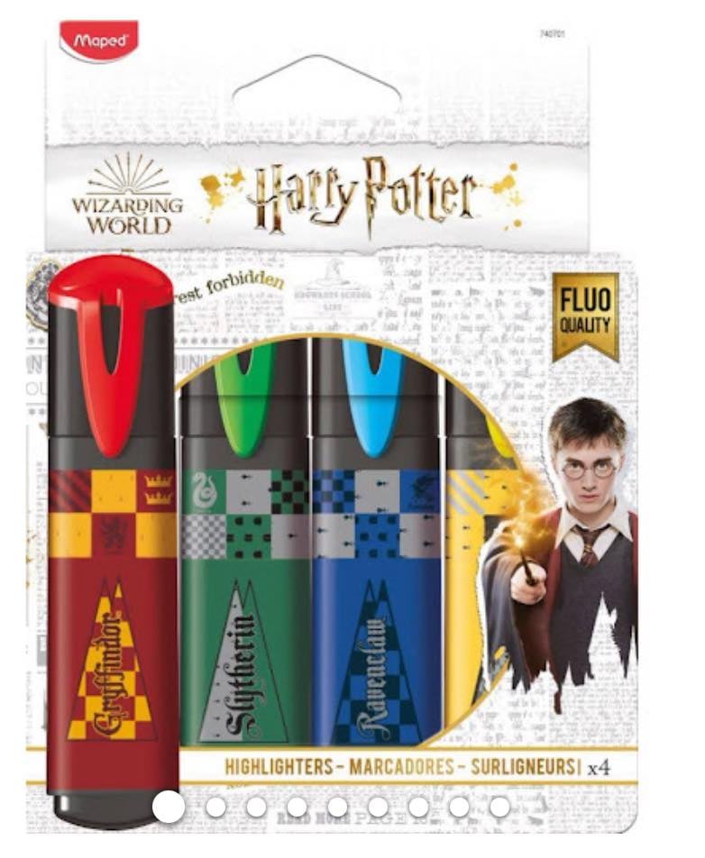 WIZARD HIGHLIGHTER 4PK PENS