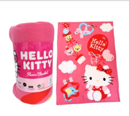 KIDS HELLO KITTY FLEECE BLANKET
