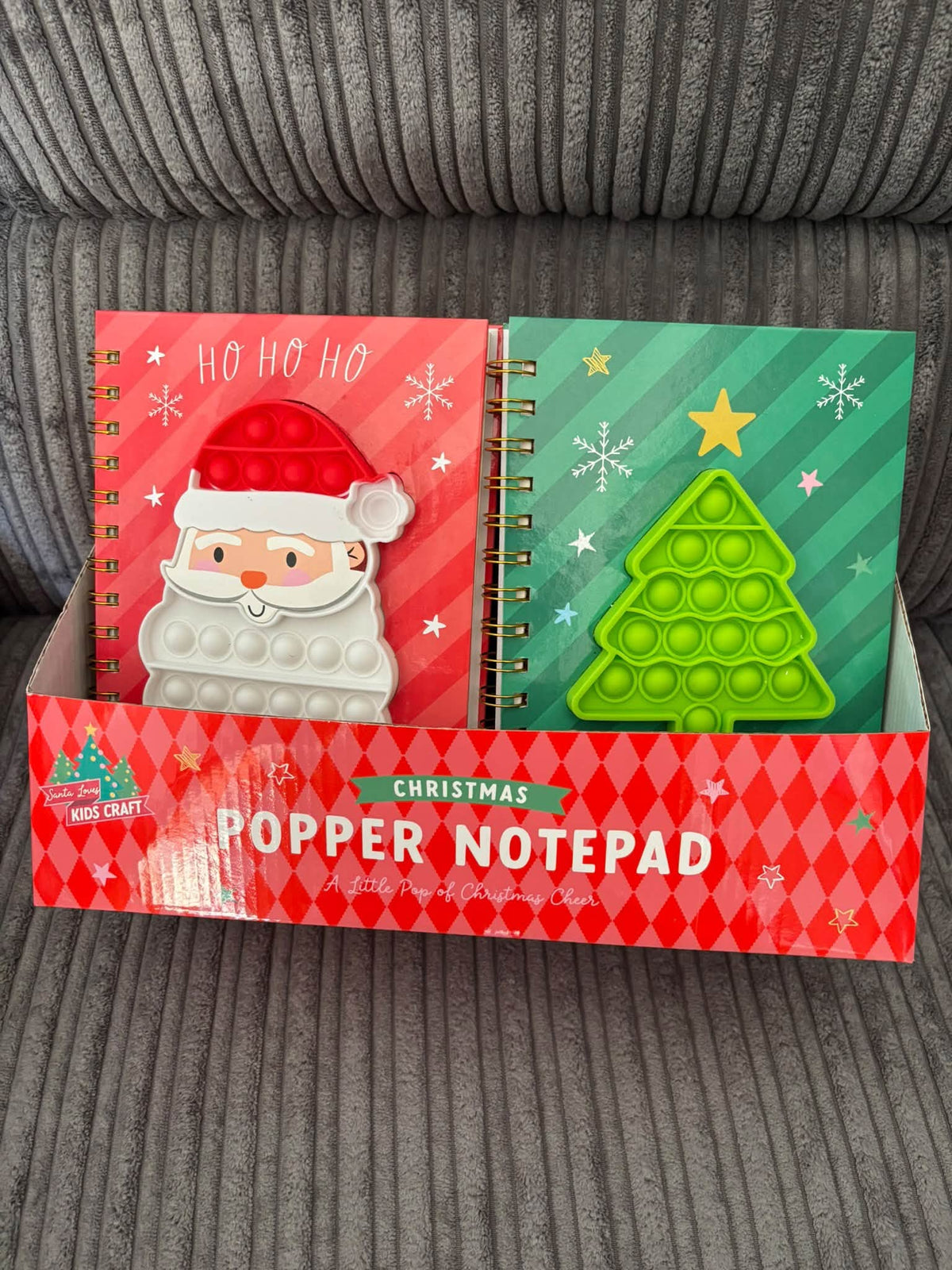 KIDS HARDBACK POPPER NOTEPAD