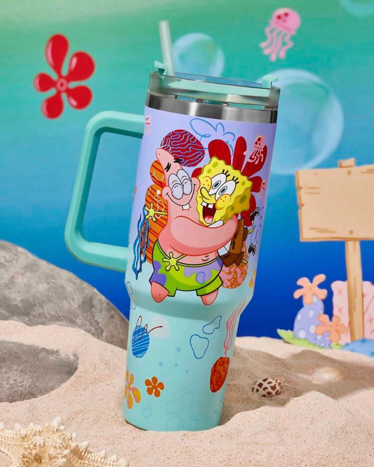 SPONGEBOB DRINKING CUP -LARGE