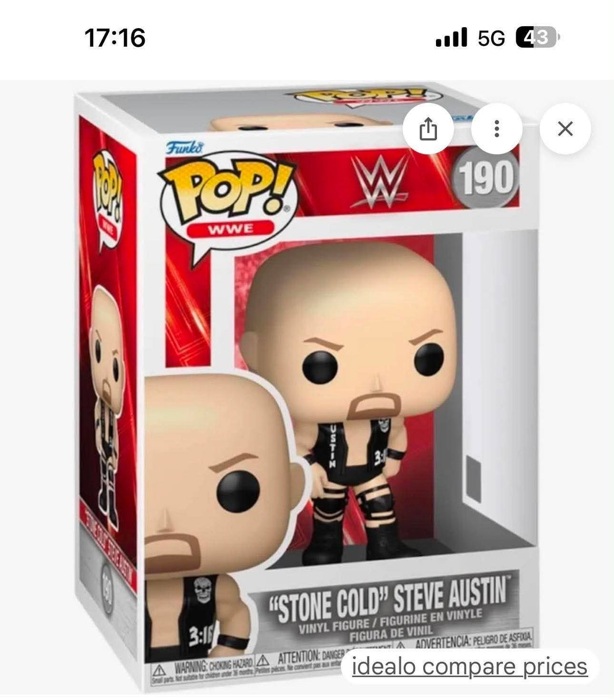 WWE FUNKO STONE COLD STEVE AUSTIN