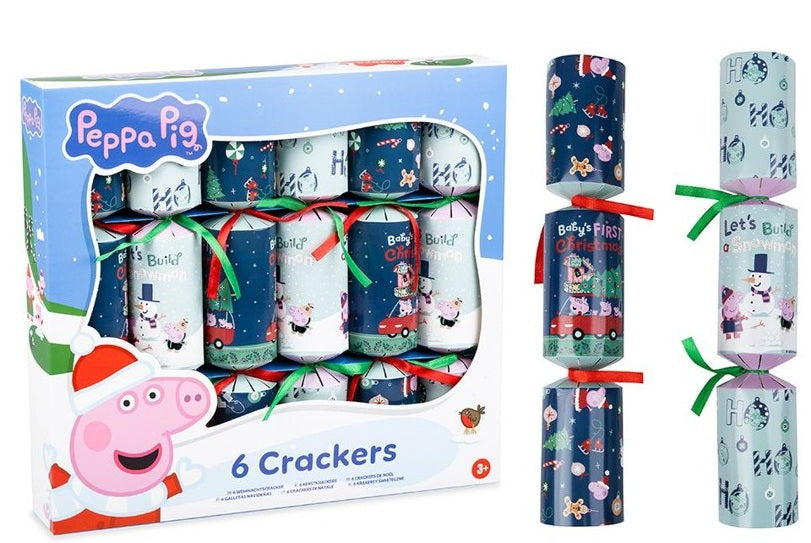 LARGE PEPPA PIG CHRISTMAS CRACKERS