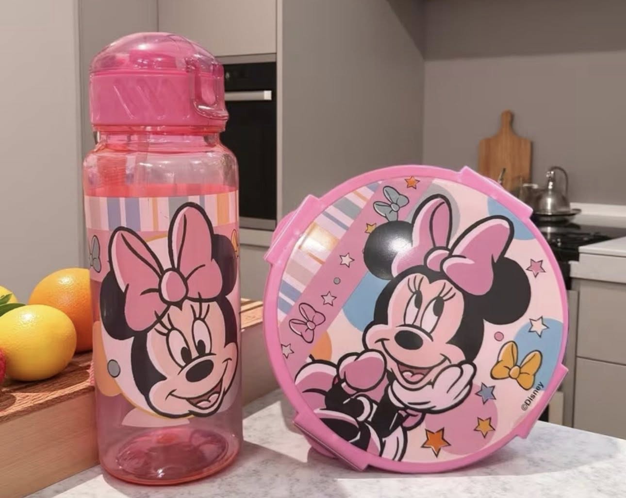 MINNIE MOUSE WATER BOTTLE AND LUNCH SET