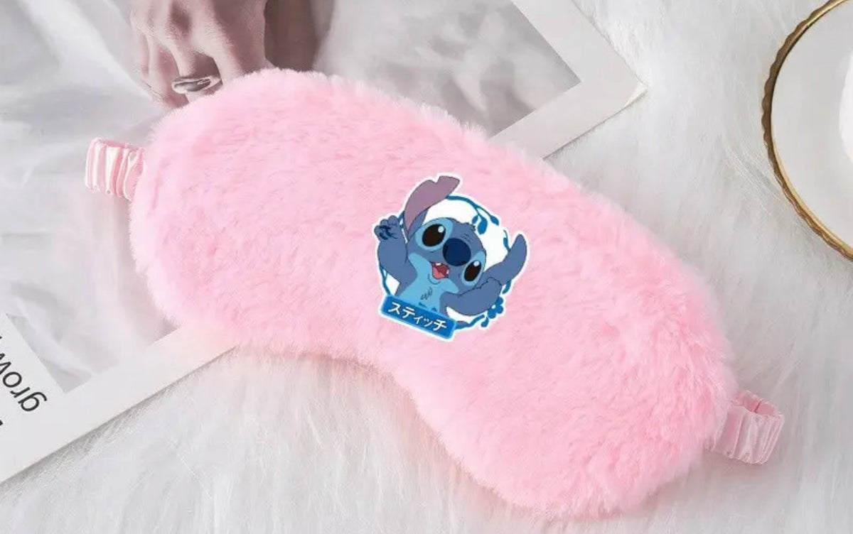 KIDS STITCH PLUSH PINK SLEEP MASK