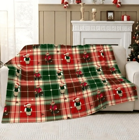 BEARY MERRY KING SIZE CHRISTMAS THROW