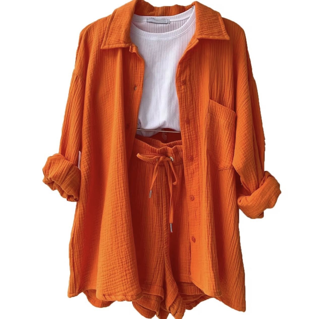 2PC LADIES SUMMER ITALIAN SHORT SET