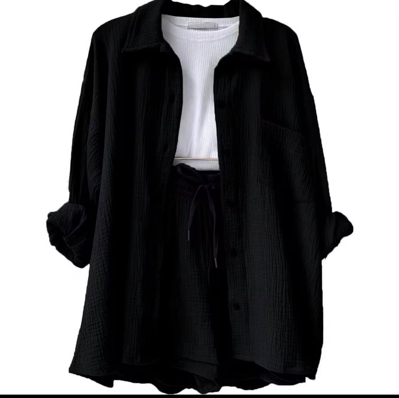 2PC LADIES SUMMER ITALIAN SHORT SET