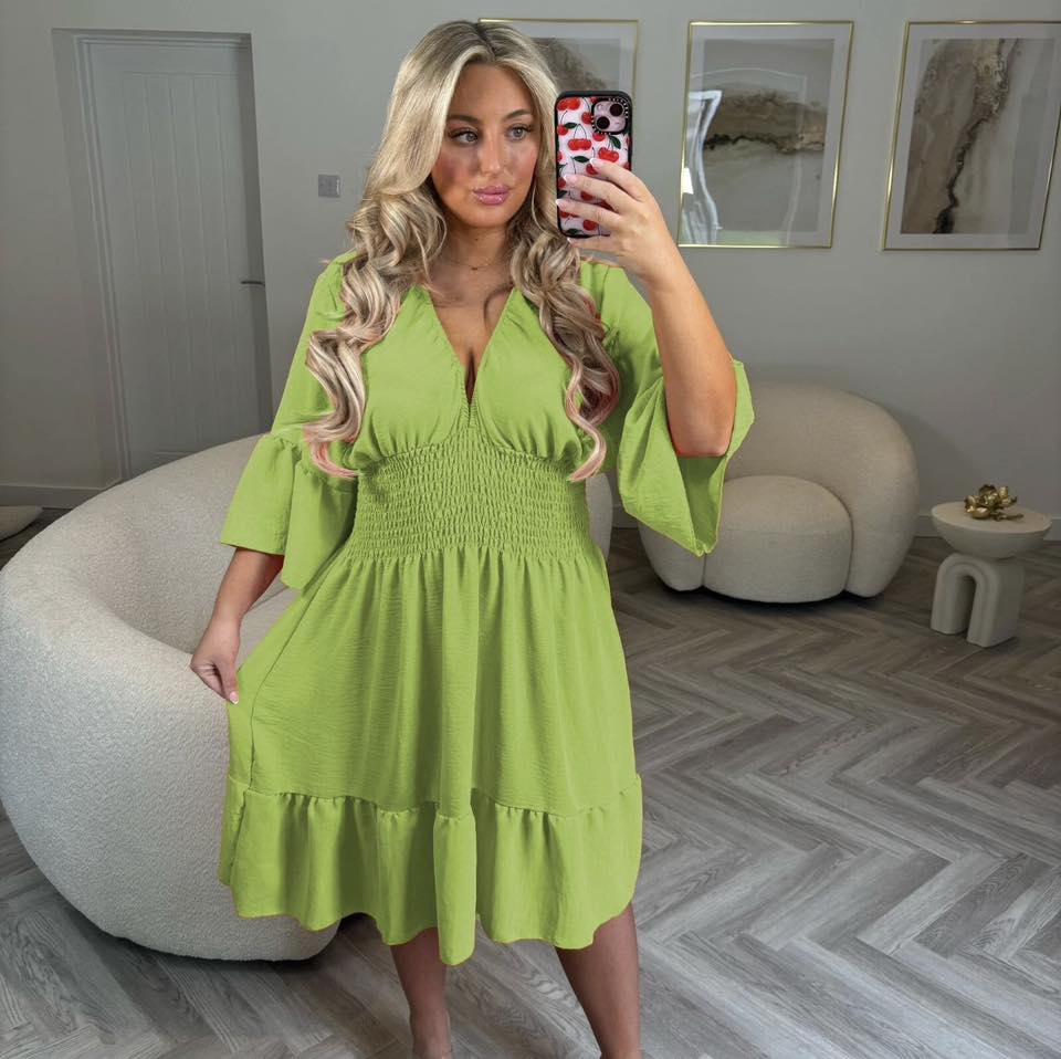 LADIES RUFFLE SUMMER DRESS