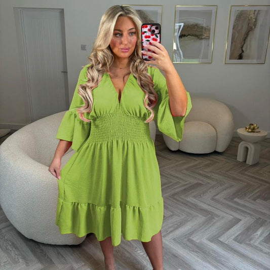 **CLEARANCE SUMMER DRESS - GREEN