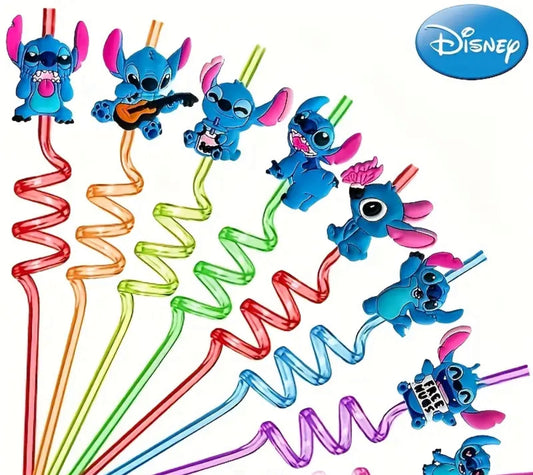 STITCH 16PK STRAWS