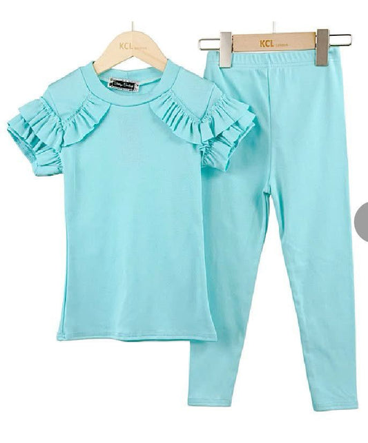 GIRLS 2PC LEGGING SET - 3-4 YEARS