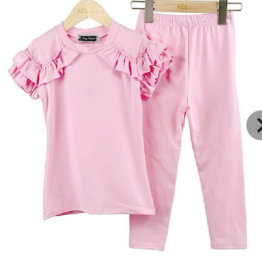 GIRLS 2PC LEGGING SET 3-4 YEARS