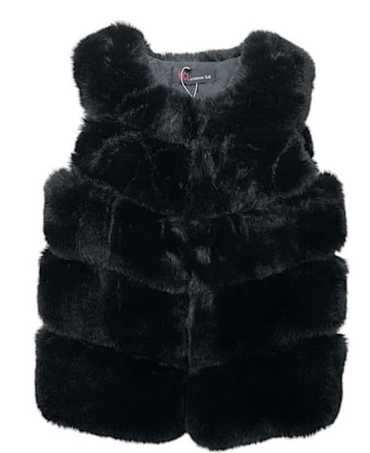GIRLS GILET - BLACK
