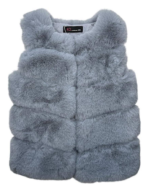 GIRLS GILET - GREY