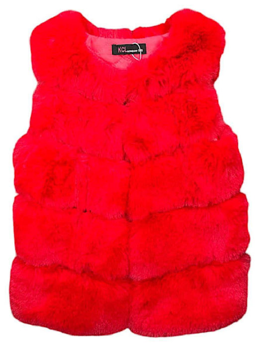 GIRL GILET - RED