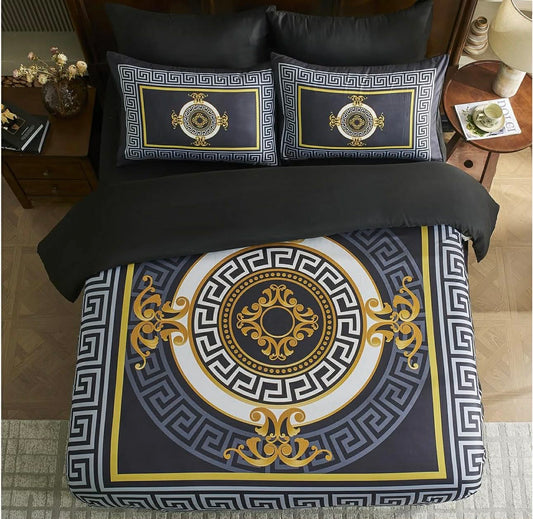 GREEK BED SET - GOLD
