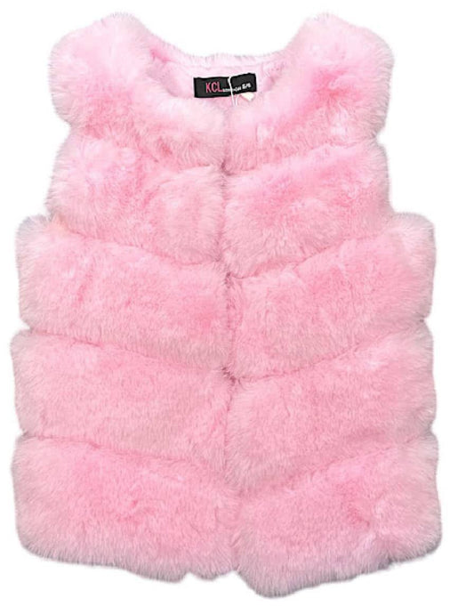 GIRLS GILET - PINK