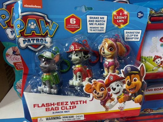 PAW PATROL FLASH-EEZ WITH BAG CLIP