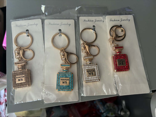 PERFUME BOTTLE KEYRING
