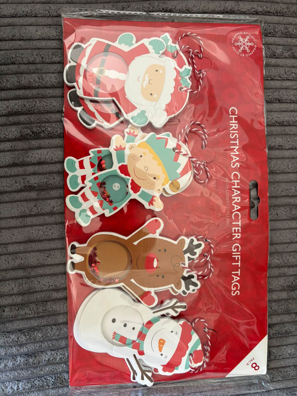 CHRISTMAS CONFETTI LARGE GIFT TAGS
