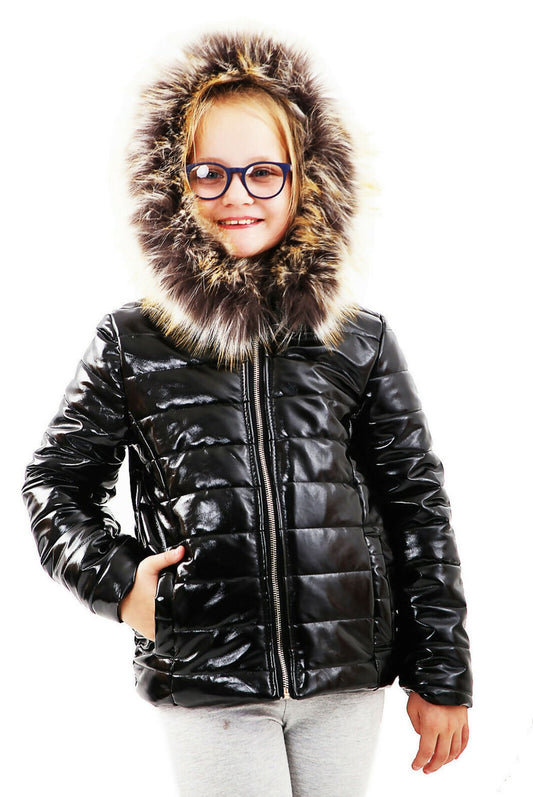 KIDS COAT - BLACK 5-6 YEARS