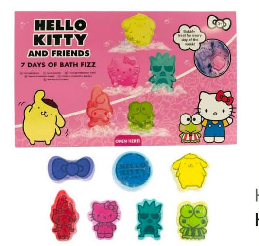 HELLO KITTY 7 DAY BATH FIZZERS
