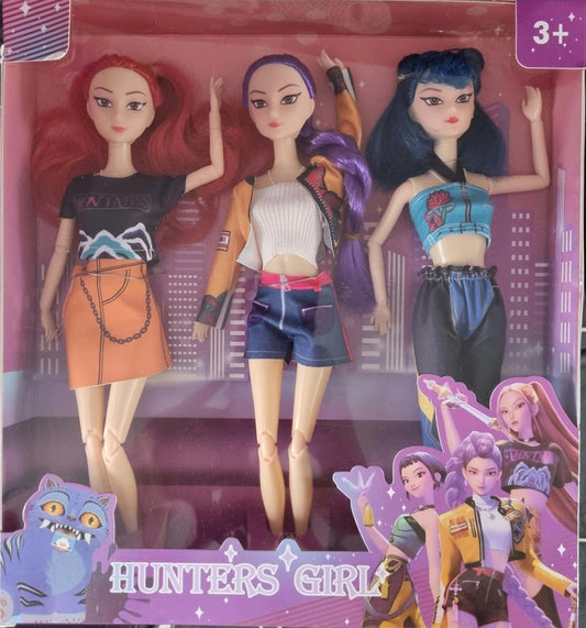 DEMON HUNTER GIRL DOLLS 3PC
