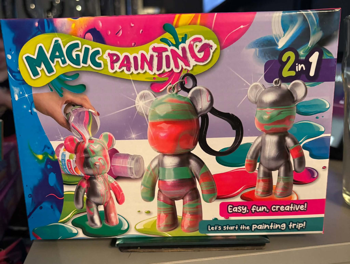 MAGIC MARBLE STREET BEAR KEYRING PAINTING KIT