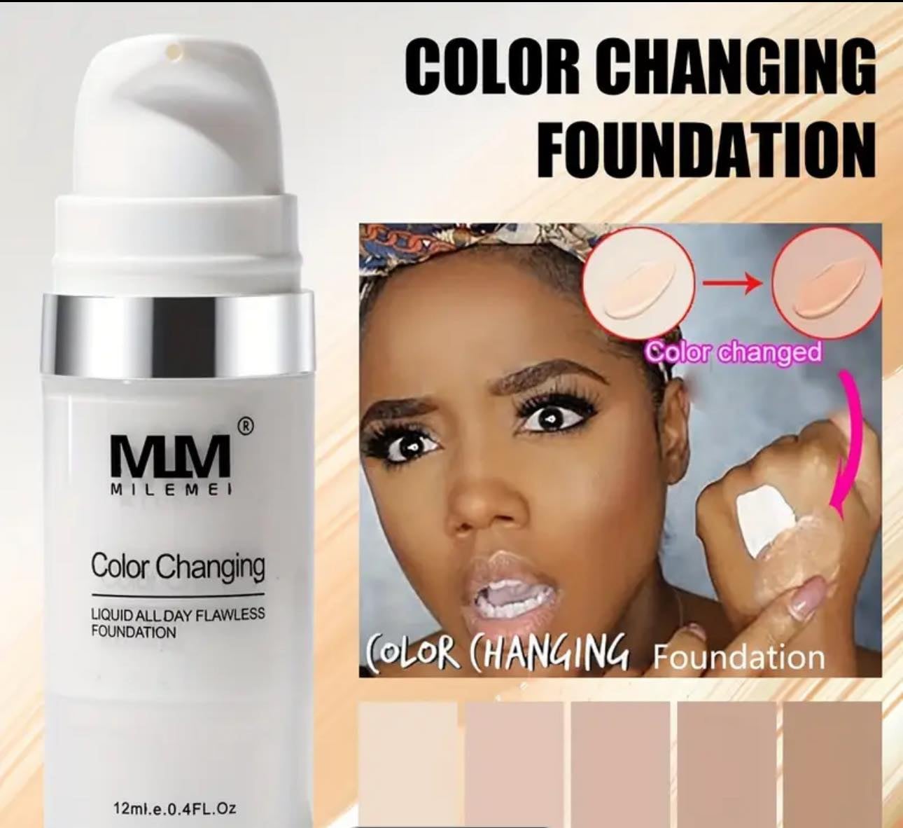 COLOUR CHANGING FOUNDATION