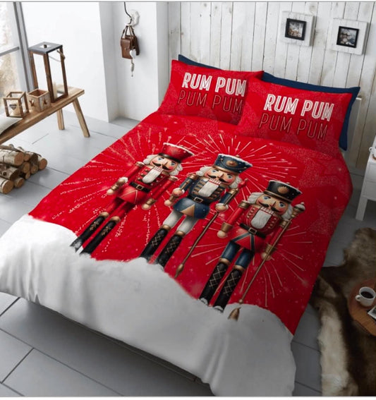 NUTCRACKER CHRISTMAS BED SET - SINGLE