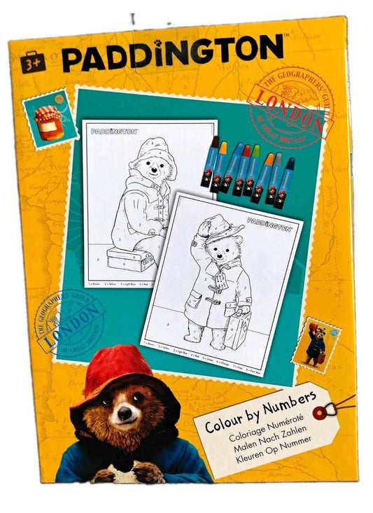 PADDINGTON BEAR COLOUR BY NUMBERS