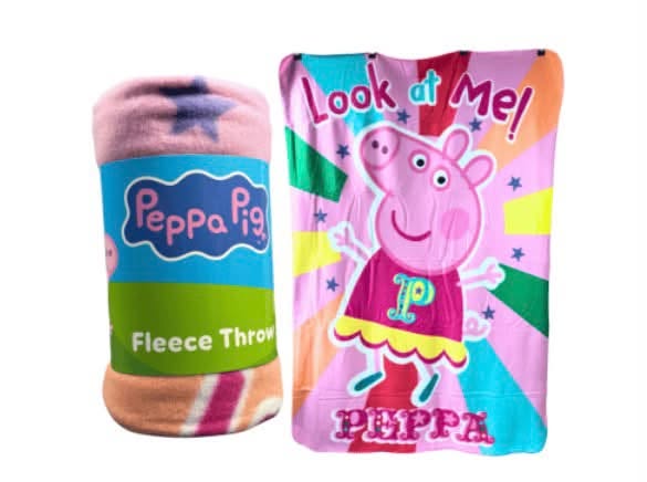 KIDS PEPPA PIG FLEECE BLANKET