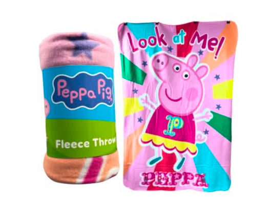 KIDS PEPPA PIG FLEECE BLANKET