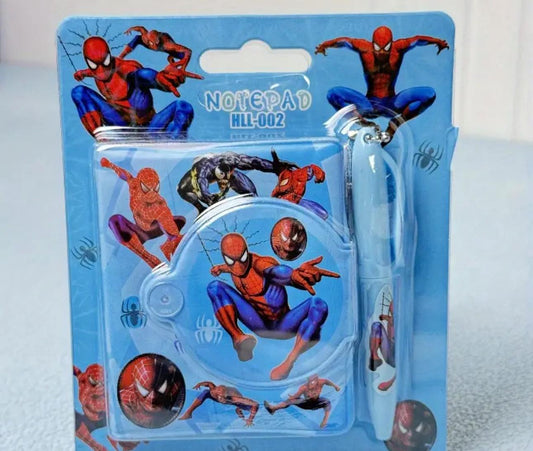 MINI SPIDERMAN NOTEPAD AND PEN