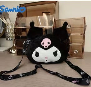 KIDS KUROMI PLUSH HANDBAG