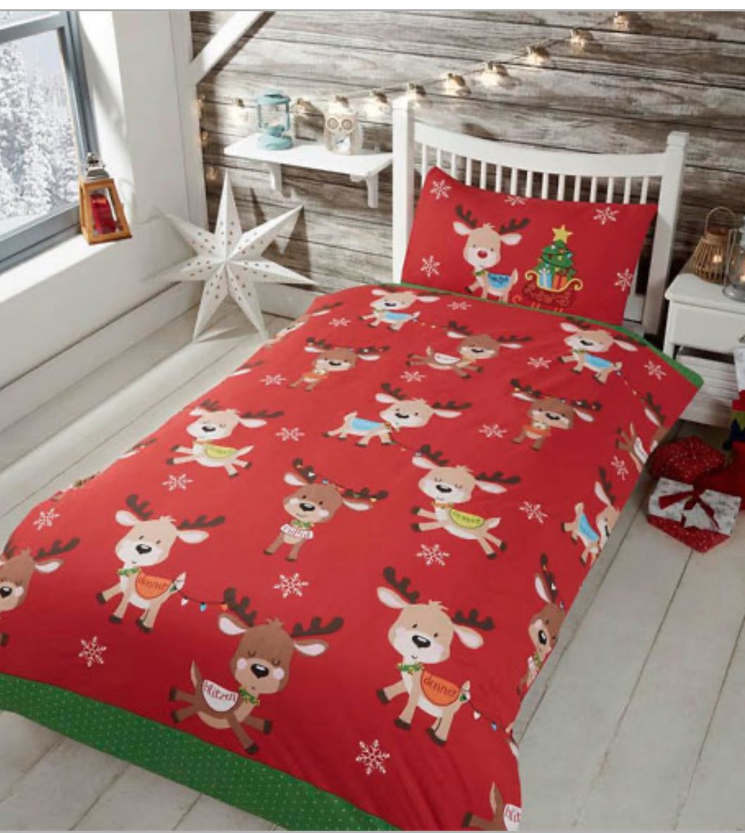 REINDEER SINGLE BED SET