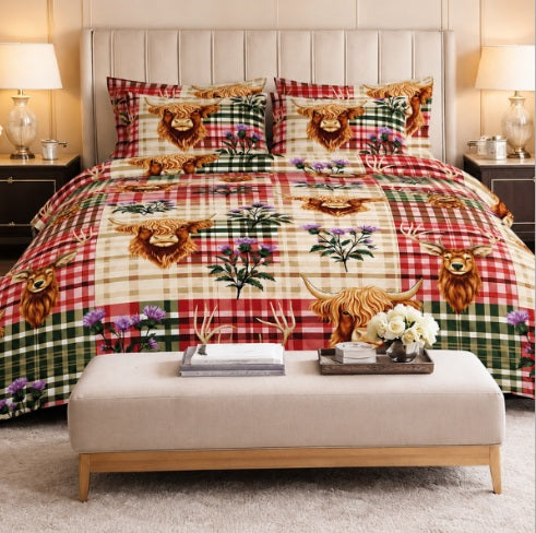 HIGHLAND COW SOFT TOUCH BEDDING SET