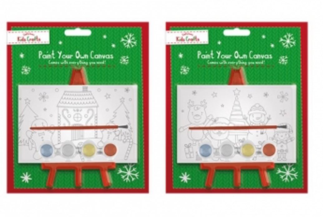 KIDS CHRISTMAS PAINT EASEL