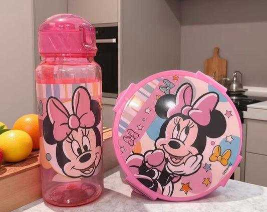 MINNIE MOUSE WATER BOTTLE AND LUNCH SET