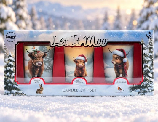 LET IT MOO TRIO CANDLE GIFT SET